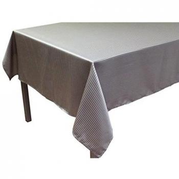 Mantel antimanchas rectangular 140x300 cm RAY gris, jacquard