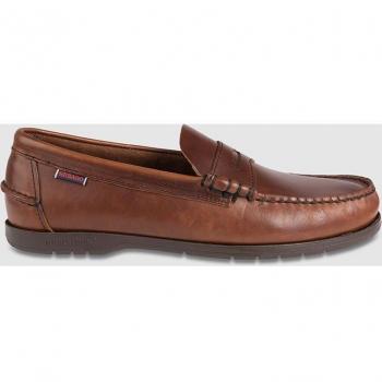 Mocasines de hombre Sebago de piel marrones