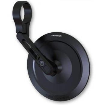 Espejo Extremo del Manillar Highsider Montana-Slim Kurz - Negro