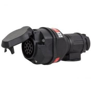 Adaptador Canbus LED 13 Polos 12 Voltios 17 cm Negro