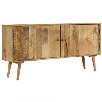 vidaXL Madera Maciza Aparador de Mango 120x30x60 cm Comedor Salón Casa Sala