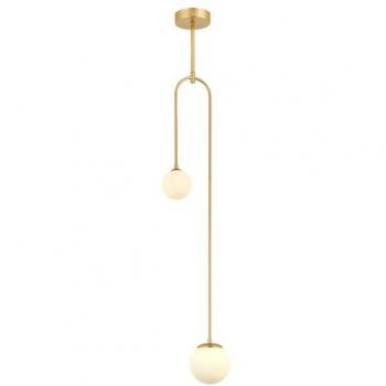 Lámpara de techo WELLHOME, metal, oro, colección Bled, 130x20x12, casquillo 2 x G9 Max 50 W