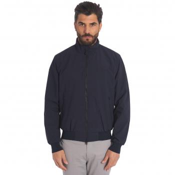 Save The Duck Finlay Men's Bomber Jacket - Dark Blue, Size 2XL, Windproof and Water-Repellent
