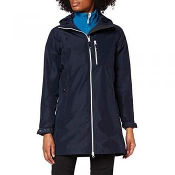 Helly Hansen Women's Long Belfast Waterproof Jacket Navy Size S