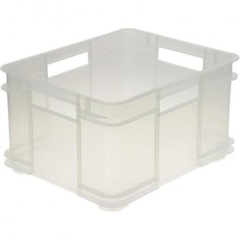 Caja de almacenaje Eurobox XL, Plástico Robusto (PP), 43 x 35 x 24 cm, 28 L, Transparente Neutro marca Keeeper
