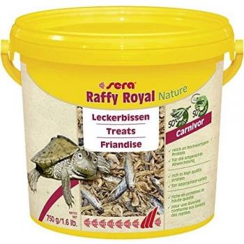 Sera Raffy Royal Nature Golosinas para Tortugas, Reptiles Carnívorosn y Peces Grandes, 750 g