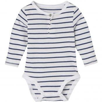 VERTBAUDET Conjunto de body a rayas y peto de felpa para bebé niño BLANCO CLARO A RAYAS 1M - 54CM