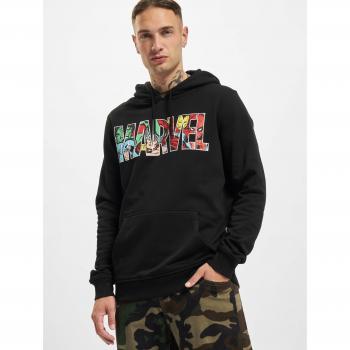 Marvel Logo Character Hoodie - Urban Classics Black XL