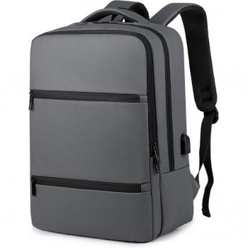 Mochila de viaje impermeable y resistente con conexión USB, acolchada y ventilada - 32x14x42 cm