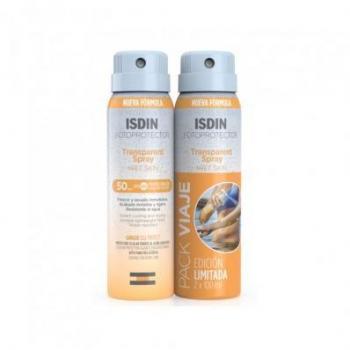 ISDIN Pack Fotoprotector Transparent Spray Wet Skin SPF50 100ml + 100ml Duplo Promoción