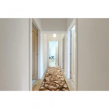 Alfombra de Pasillo BCF Morad Mármol Beige/Oro Gris 120x160 cm