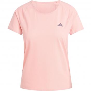 Camiseta de Running Adidas Adizero Mujer Manga Corta Rosa Claro - Talla M