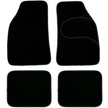 SUMEX Mok1000 - Alfombra Moqueta 485X650 mm/395X325 mm, Negra, 4 Piezas