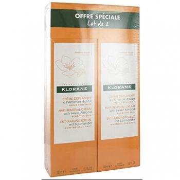 Klorane Hair Removal Cream with Sweet Almond 2 x 150ml