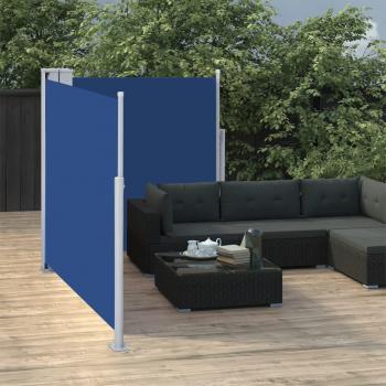Toldo retráctil azul Day and Night 100x600 cm