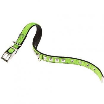 Collar Dual Pyramids Nylon Verde y Negro Ferplast CF20 43
