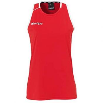 Camiseta de Tirantes Mujer Kempa Player Roja y Blanca