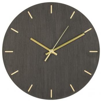 Reloj de Pared Asti, Metal Gris, 3x30x30 cm