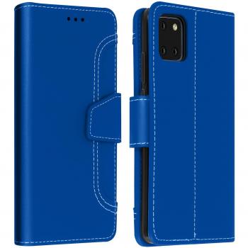 Funda tipo libro monedero con soporte para Samsung Galaxy Note 10 Lite - Azul