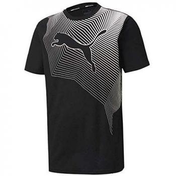 Puma Last Lap Graphic Cat tee Camiseta De Manga Corta, Hombre, Black, L
