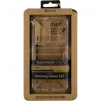 Funda Muvit for Change Shockproof Transparente Anti-caída 2m para Samsung Galaxy S22 5G