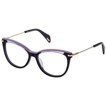 Police VPL505E5306NA Gafas, Transp.Blue, 53/16/140 para Mujer