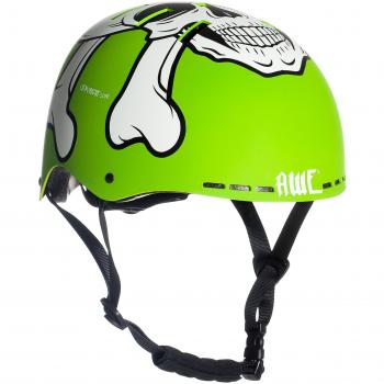 AWE® MEET YOUR MAKER™ BMX Verde 55-59cm del casco REEMPLAZO LIBRE de 5 AÑOS del CRASH *
