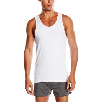 ABANDERADO - Camiseta Algodón Maxima Transpiración De Tirantes para hombre, color blanco, talla 60/2XL
