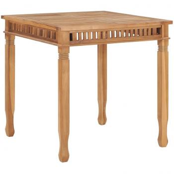 Sophisticated Garden Dining Table Solid Teak Wood 80x80x80 cm