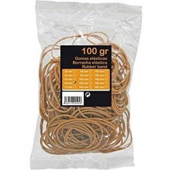 Bismark 152096 - Bolsa con gomas elásticas de 18 cm, 100 gr