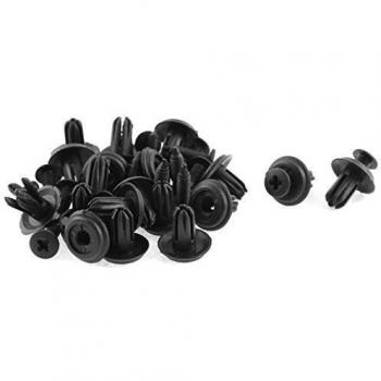 20Piezas 14 x 6mm Tornillo de plástico Negro para Guarnición Parachoques Revestimiento
