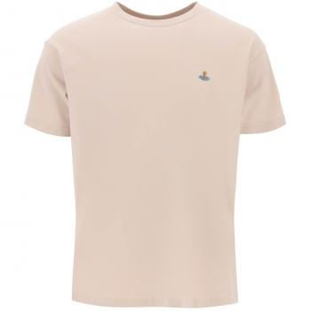 Vivienne Westwood Classic T-Shirt with Orb Logo - L Beige