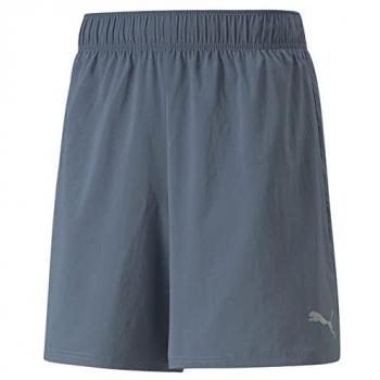 Pantalón Corto Puma Run Fav 2 en 1 para Hombre y Mujer, Color Gris y Azul