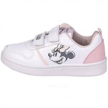 Zapatillas Deportivas Minnie Mouse Blancas y Rosas para Niña, diseño de Disney, unisex, talla 29 EU