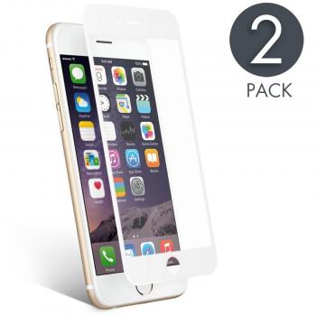 iPhone 6 /iPhone 6s Protector de Pantalla, aiMaKE 3D Pantalla Completa Cristal Templado Pantalla protectora Anti Blu Ray,cubre la pantalla completa perfectamente para iPhone 6/6s Blanco