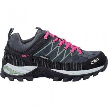 Zapatillas CMP Rigel Low WP Mujer Antracita Mineral Green, Trekking, WaterProof, Talla 41 EU