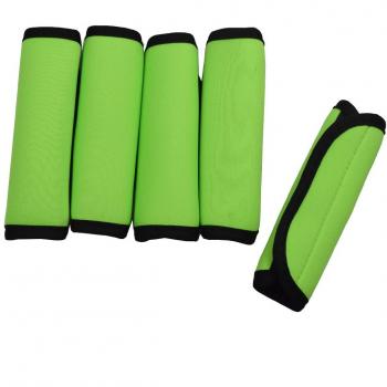 5 Fundas envuelve mango de maletas resistentes al agua de neopreno suave para identificar equipaje de mano. verde 15