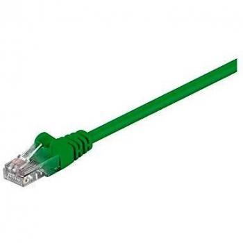 Cable de red U/UTP Cat.5e 0.25m Verde