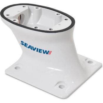 Seaview PMA57M1 5 Inch Aft-Raked Modular Mount with 7 x 7 Base Plate - White