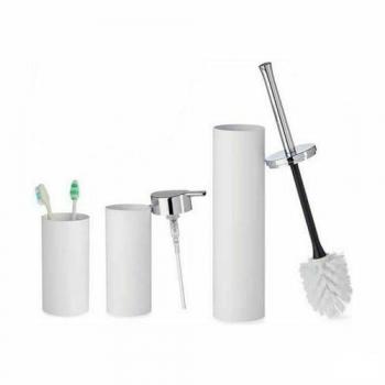 Berilo Set de Baño Blanco Plástico (8 Unidades) - Cuida Cada Detalle de Tu Hogar