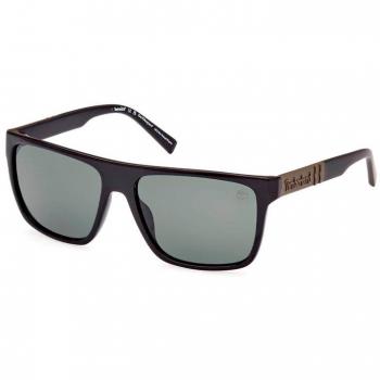 Timberland TB00005 Polarized Shiny Black Sunglasses for Men, Size: 59 MM