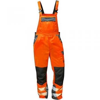 Pantalón Peto de Alta Visibilidad Elysee Metz T50 Naranja/Gris