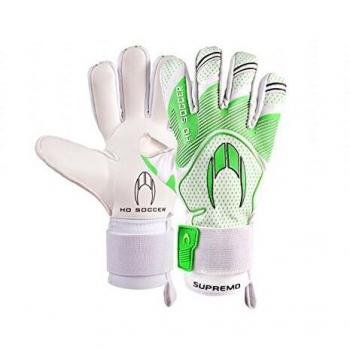 HO Soccer SSG Supremo Negative Guantes de Portero, Unisex Adulto, Blanco/Verde, 7