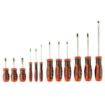 BLACK+DECKER BDHT0-66451 Juego de 12 destornilladores con punta magnética