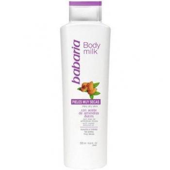 Body Milk con Aceite de Almendras Dulces para Pieles Muy Secas Babaria 500 ml