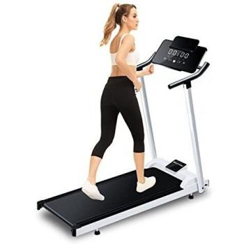 Woodtree Rueda de Andar Plegable Treadmil Cinta de Correr Plegable for el hogar Duradero Resistente Pantalla El LED Proporciona información sobre Velocidad, Tiempo, Distancia y calorías