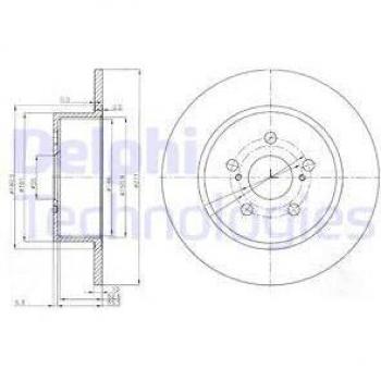 Disco de freno DELPHI BG3922, volver, completo, 2 pieza