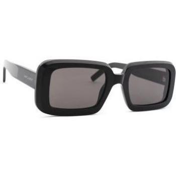 Saint Laurent SL 534 Sunrise Sunglasses, Black/Grey, Unisex, Size: 52 MM