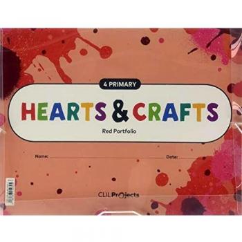 HEARTS & CRAFTS RED NOTEBOOK I 4 PRIMARIA