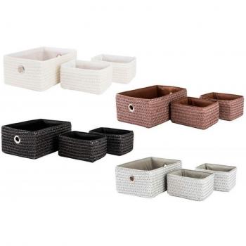 Set de 3 cestas de Polipropileno